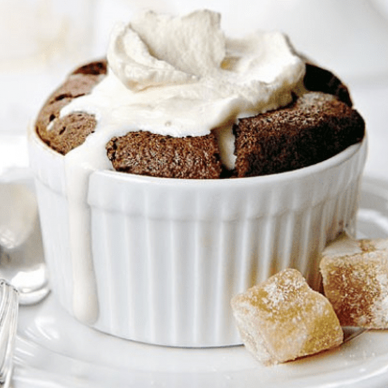 Chilled Chocolate Soufflé (less dense texture)